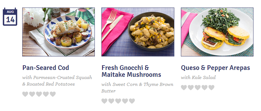 blue apron menu next week