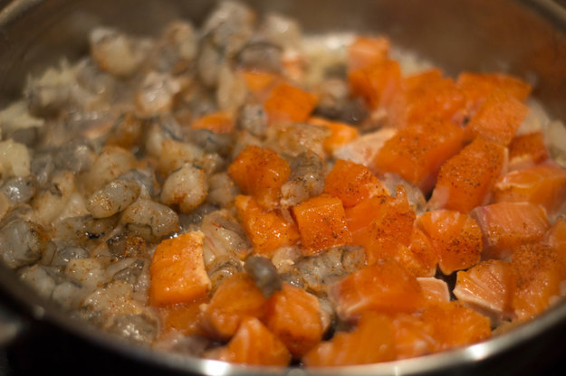Cajun Salmon and Shrimp Pasta - Ginnefine | The Blog